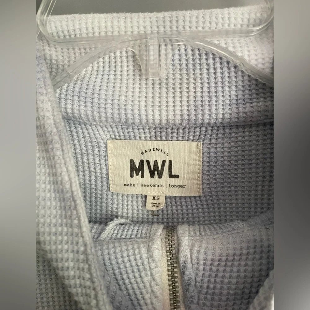 Madewell MWL Half Zip Shirttail Sweatshirt Size XS - Picture 3 of 5